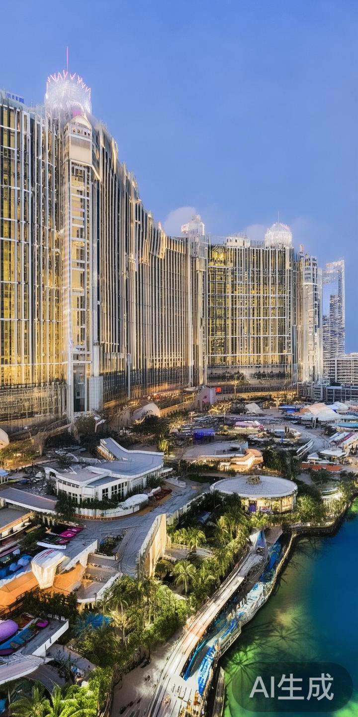 澳门大金沙娱乐度假城（简称“金沙城”）位于澳门半岛